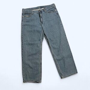 h&m baggy low waist medium wash jeans